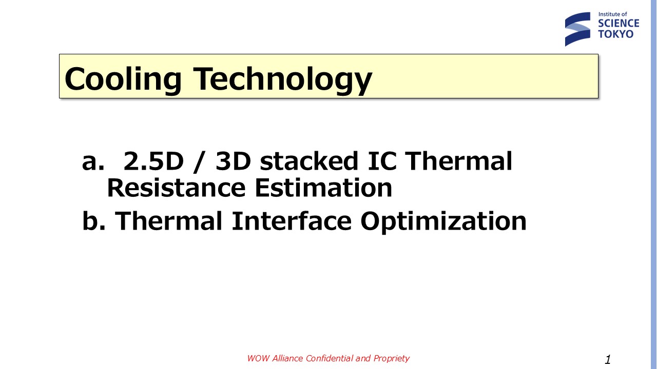 3DI Cooling Technology